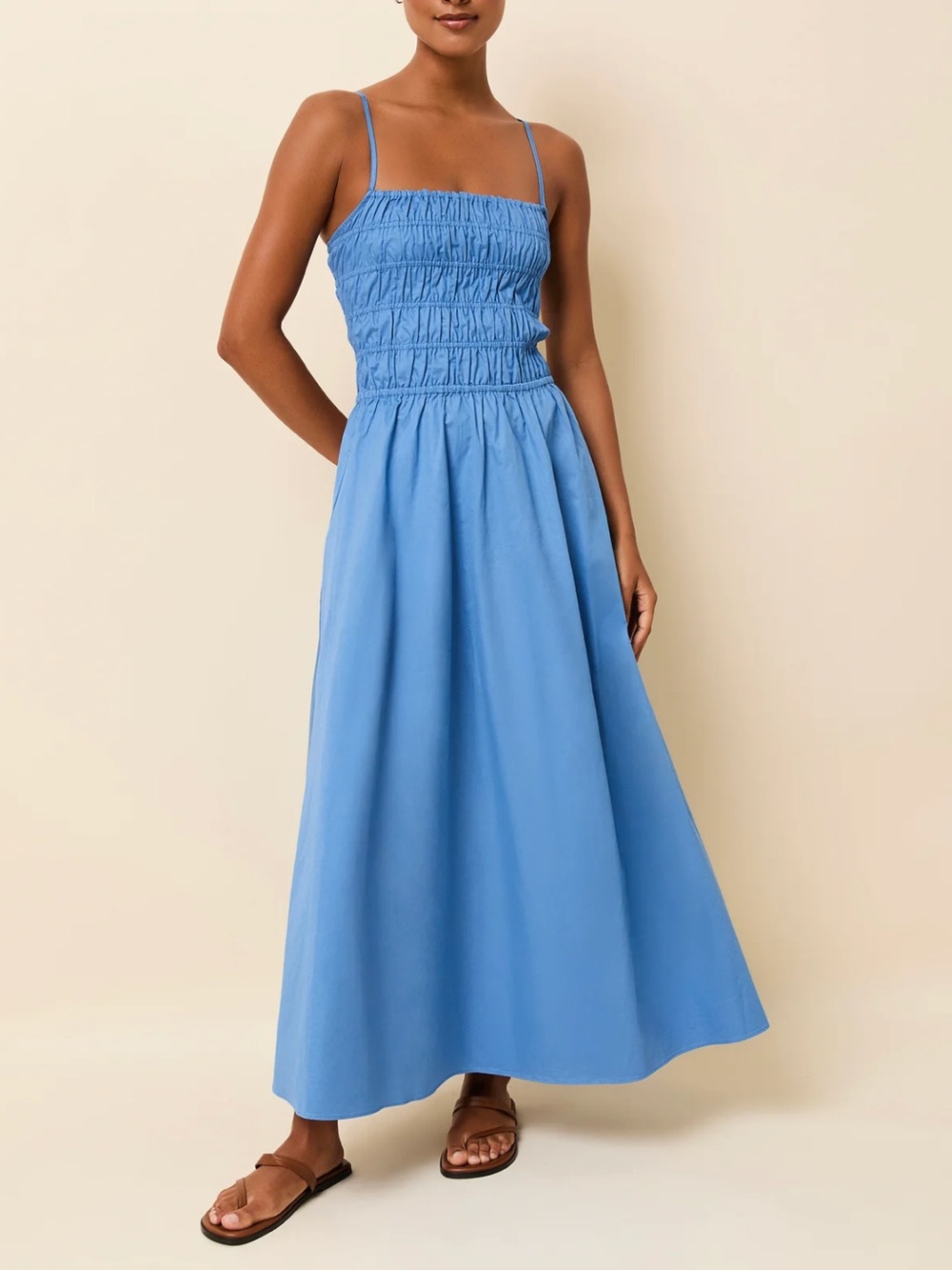 Solid & Striped Delta Blue Maxi Dress
